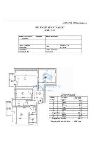 Apartament cu 3 camere în Sisești