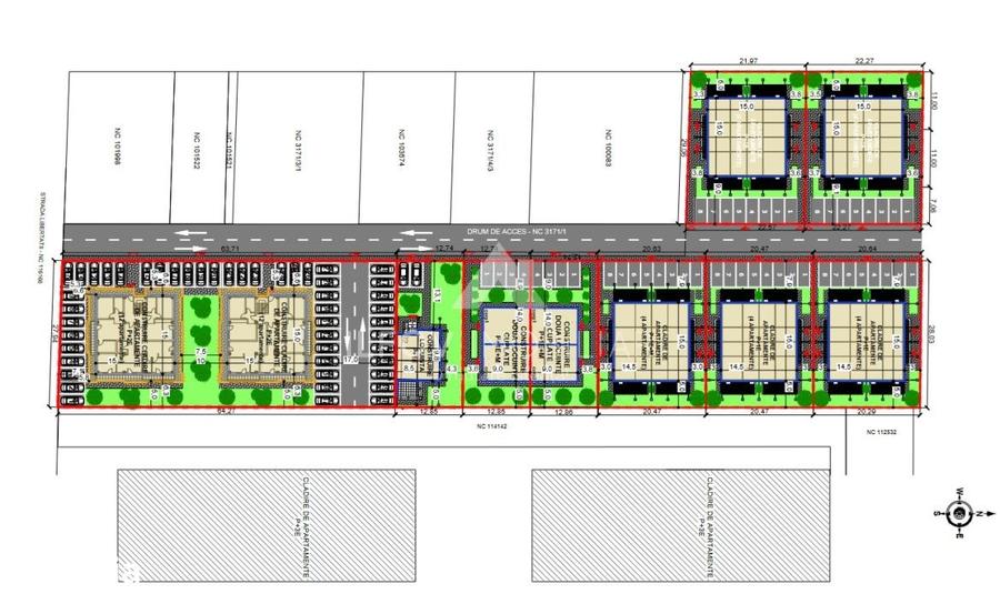 Apartament cu 3 camere în Central