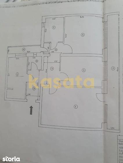 Apartament cu 3 camere decomandat în Tei