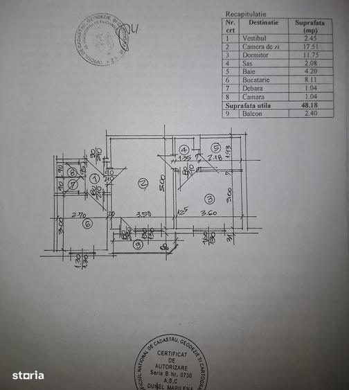 Apartament cu 2 camere semidecomandat, mobilat în Moșilor