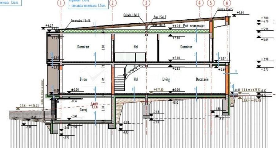 Duplex 5cam 185mp, garaj; pe teren 300mp, zona Mihai Romanul - 3