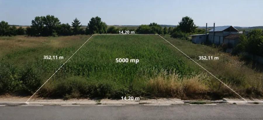 Teren de 12500 mp, în Lămotești