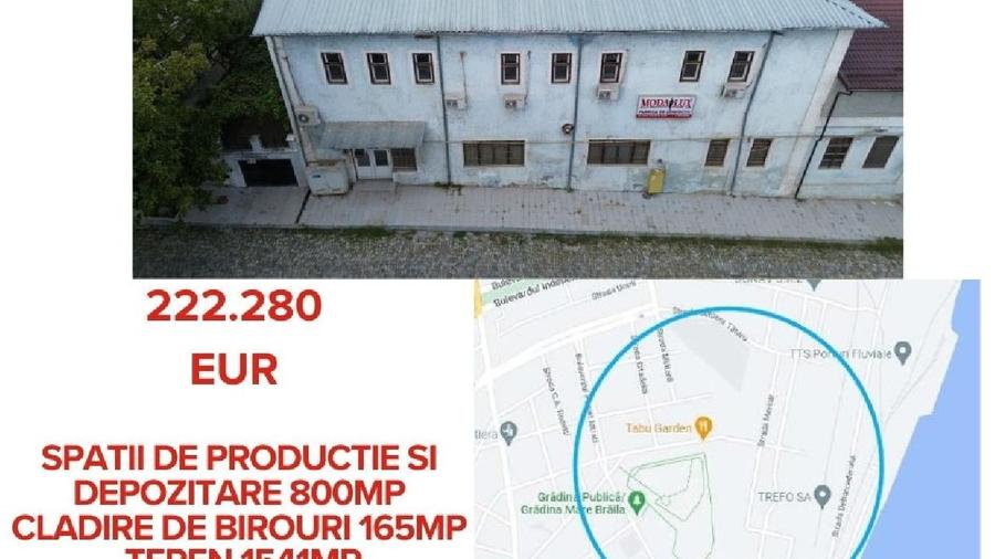 Spațiu industrial, de 800 mp, în Central