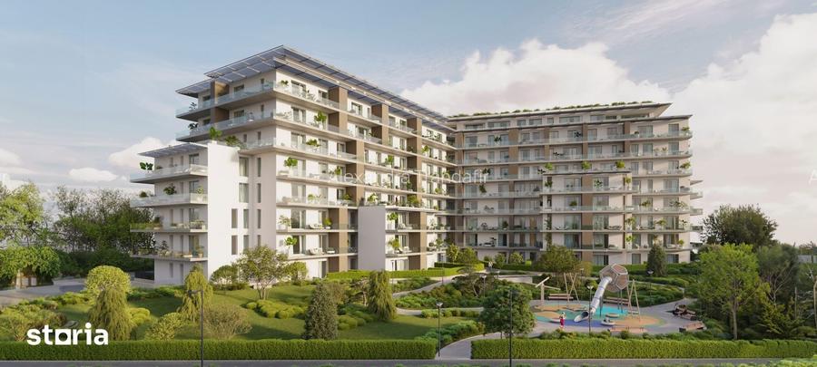 Apartament 3 camere,3bai, terasa46mp, parcare inclusa, pret negociabil