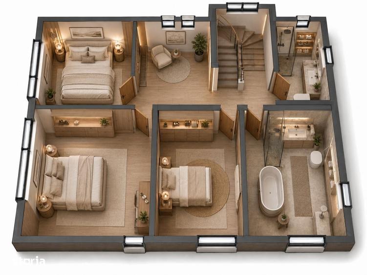Casa unifamiliala premium - 400 mp desfasurati - teren 620 mp - 5