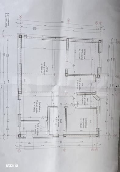 Casă cu 3 camere cu Teren 550 Mp în Lazuri