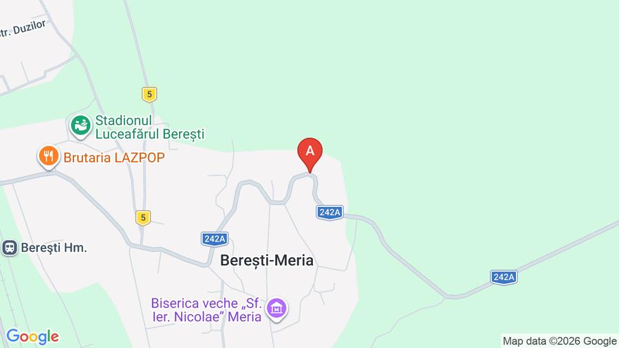 Teren Construcții intravilan de 1800 mp, în Berești-Meria