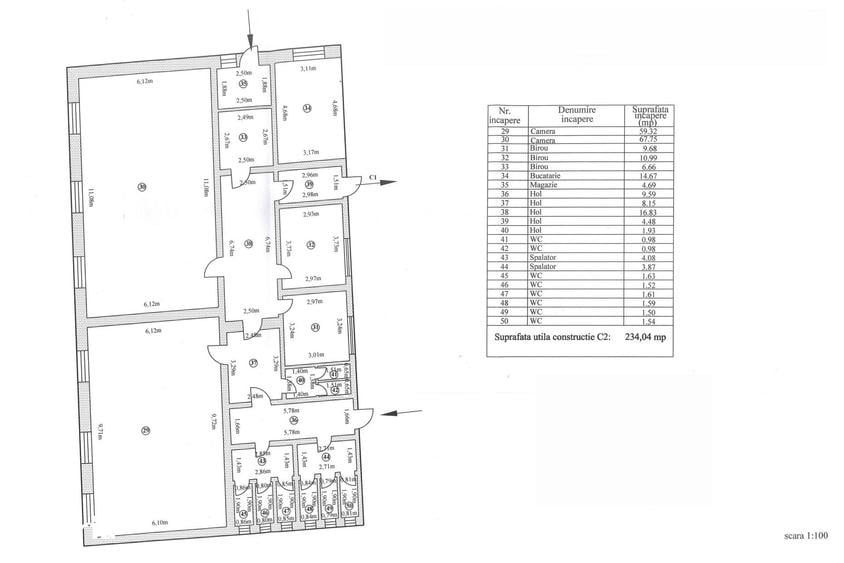 Spațiu comercial, de 812 mp, în Ultracentral
