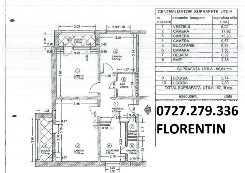 Apartament cu 3 camere decomandat în Drumul Taberei