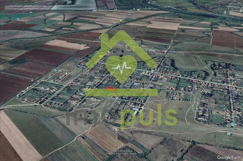 Teren de 1159 mp, în Dragșina