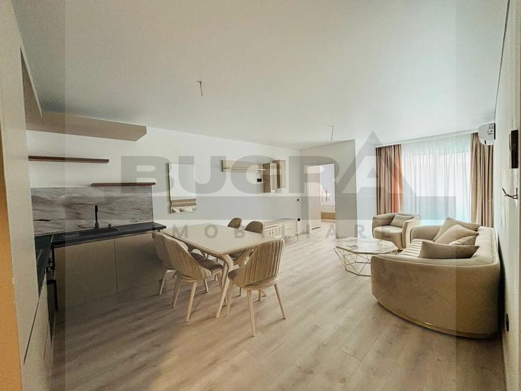 Apartament cu 3 camere semidecomandat, mobilat în Zorilor
