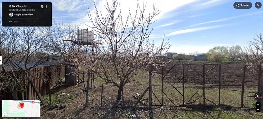 Teren de 3000 mp, în Vest