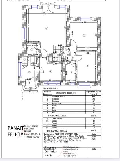 Casă individuală cu 12 camere cu Canalizare în Floreasca