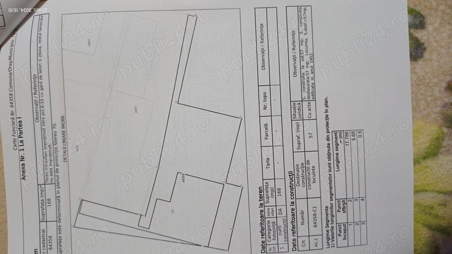 Casă cu 2 camere cu Teren 170 Mp în Central