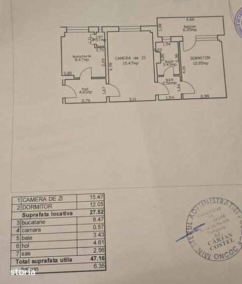 Apartament cu 2 camere semidecomandat, mobilat în Hipodrom