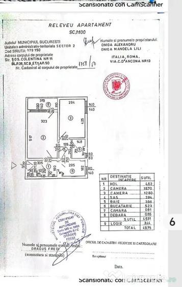 Apartament cu 2 camere decomandat în Obor