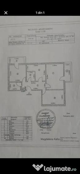 Apartament cu 3 camere decomandat în Balta Albă