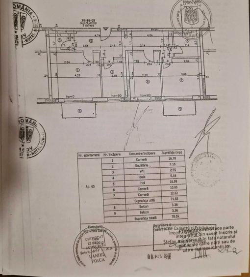 Apartament cu 3 camere decomandat în Avantgarden