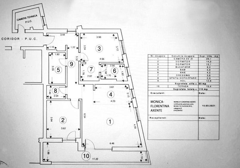 Apartament cu 3 camere decomandat, mobilat în Drumul Poienii