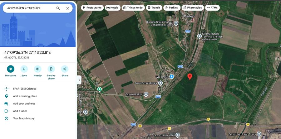 Teren Construcții intravilan de 70761 mp, în Holboca