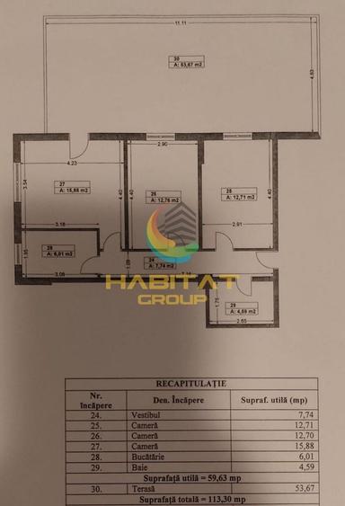 Apartament cu 3 camere decomandat, mobilat în Brâncoveanu