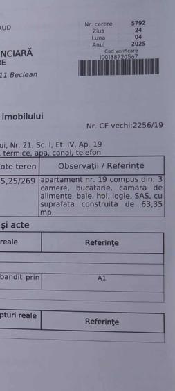 Apartament cu 3 camere semidecomandat în Central