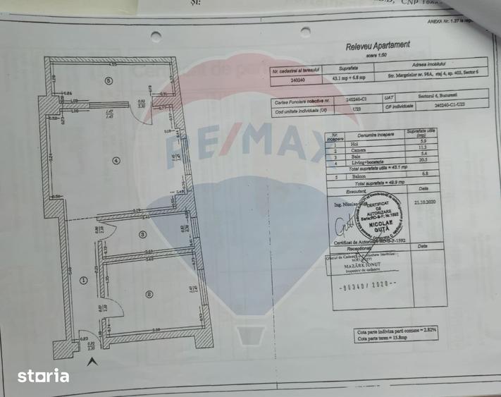 Apartament cu 2 camere, mobilat în Militari