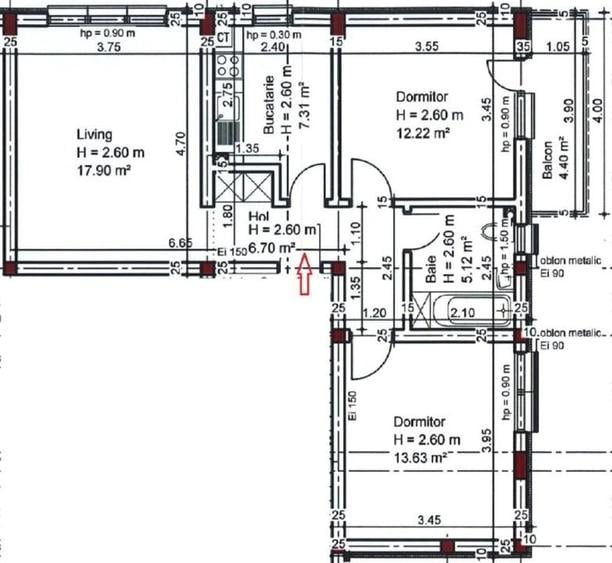 Apartament cu 3 camere decomandat în Tudor Vladimirescu