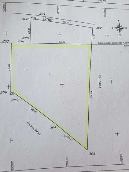 Teren de 900 mp, în Exterior Vest