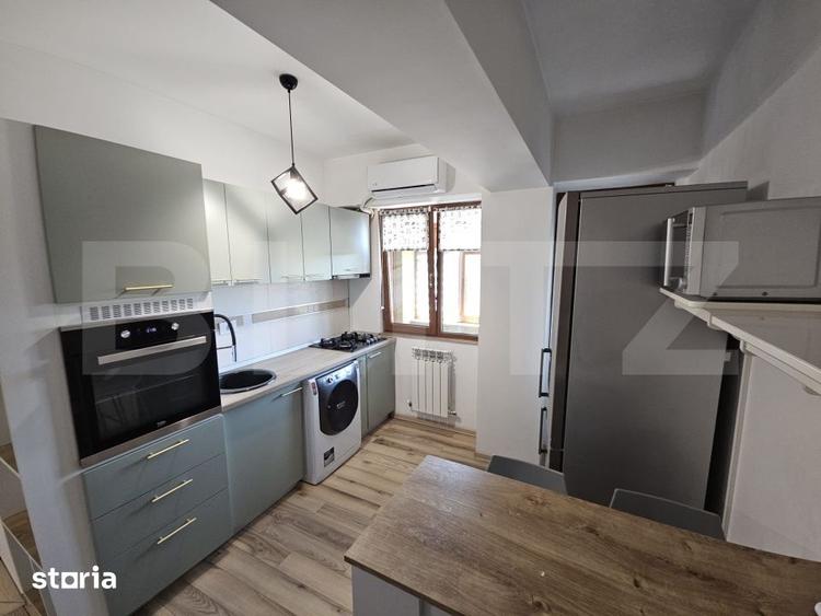 Apartament cu 2 camere semidecomandat, mobilat în Moara de Vânt