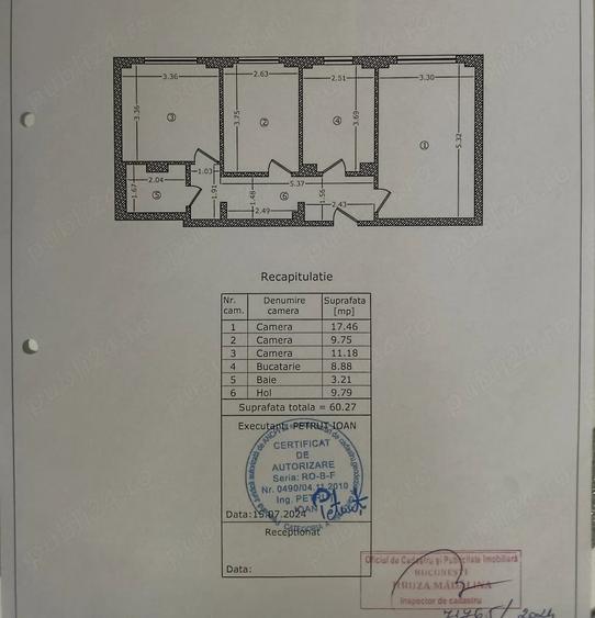 Apartament cu 3 camere decomandat în Berceni