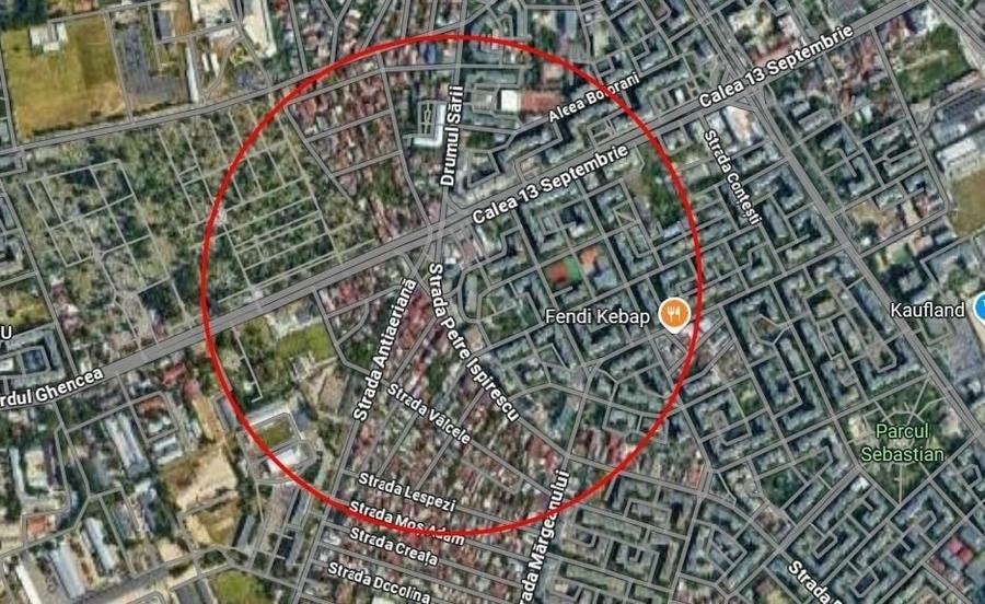 Teren Construcții intravilan de 250 mp, în 13 Septembrie
