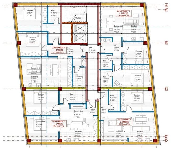 Teren Construcții intravilan de 967 mp, în Central