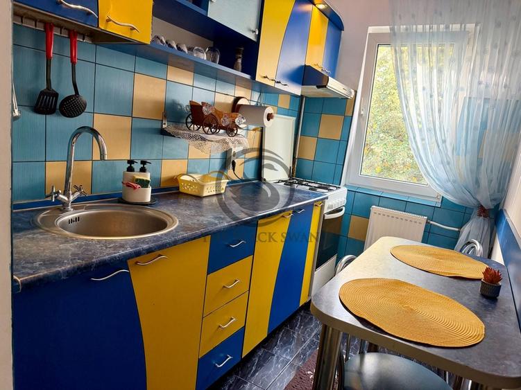 Apartament cu 2 camere semidecomandat, mobilat în Malu Roșu