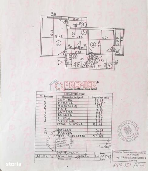 Apartament cu 2 camere decomandat în Văcăresti