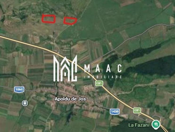 Teren agricol extravilan de 26258 mp, în Apoldu de Jos