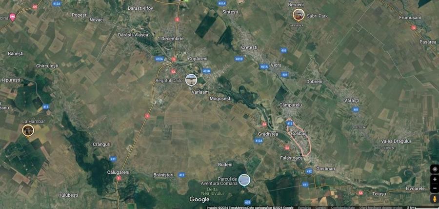 Teren agricol intravilan de 3908 mp, în Colibași