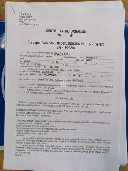 Teren intravilan de 10000 mp, în Periferie