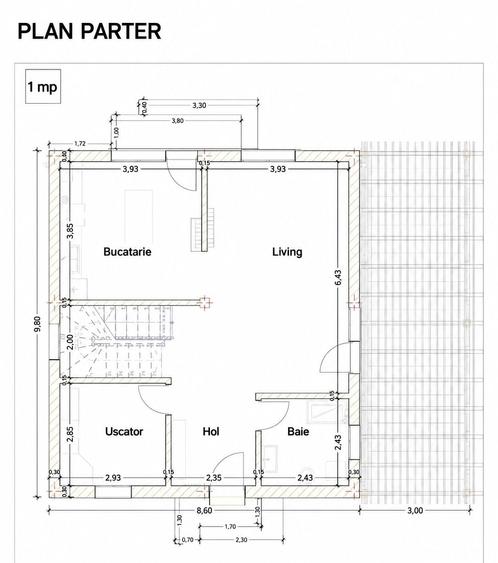 Casă cu 4 camere cu Teren 320 Mp în Vânători