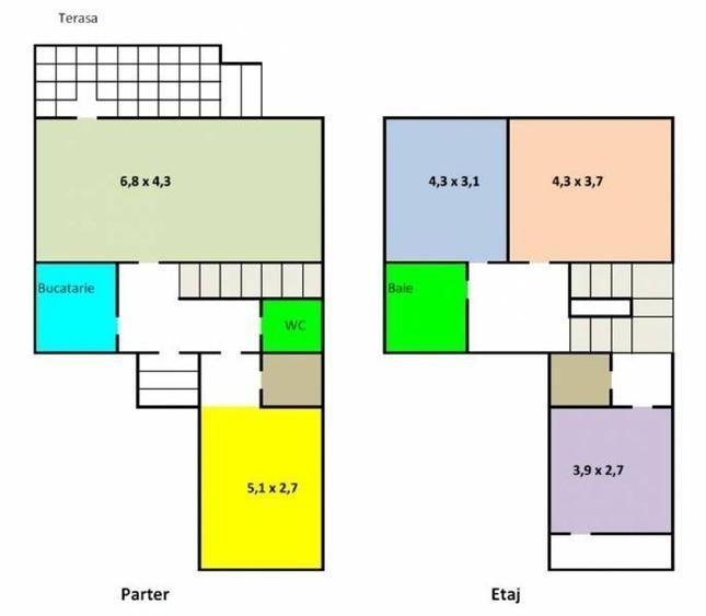 Duplex cu 5 camere cu Canalizare în Floreasca