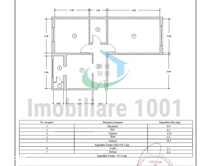 Apartament 2 camere, decomandat, Macului, etaj 4, renovat - 7