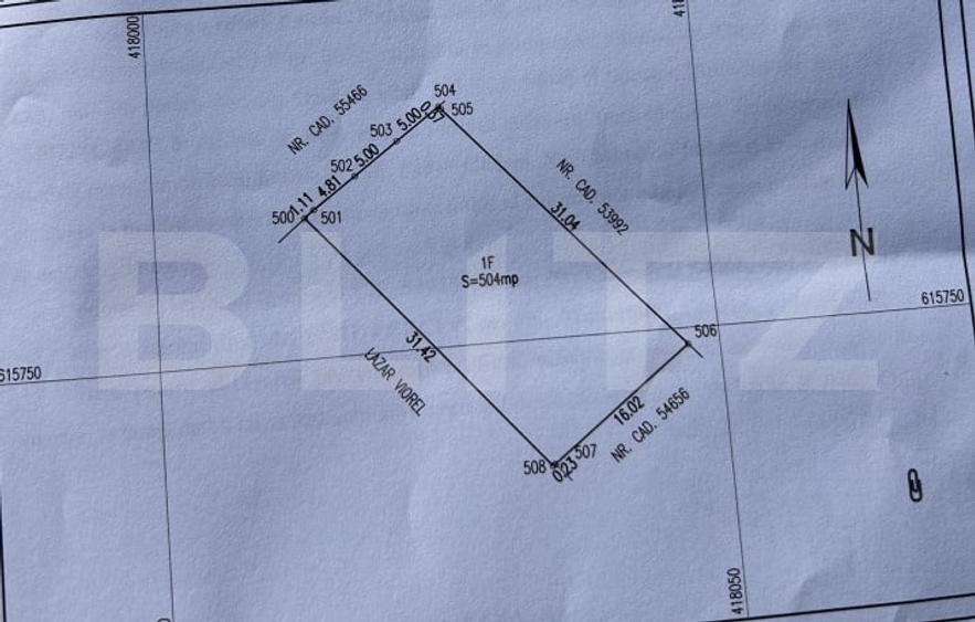 Teren Construcții intravilan de 504 mp, în Gherla