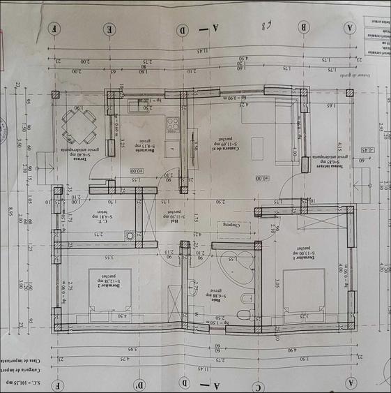 Casă cu 3 camere în Cihei
