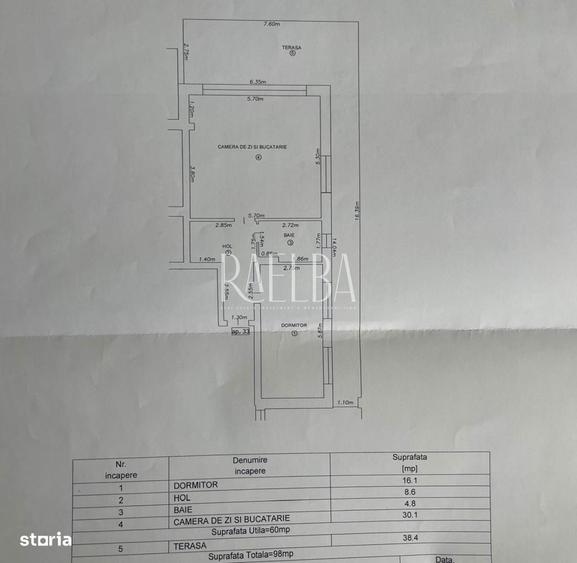 Apartament cu 2 camere, mobilat în Bartolomeu