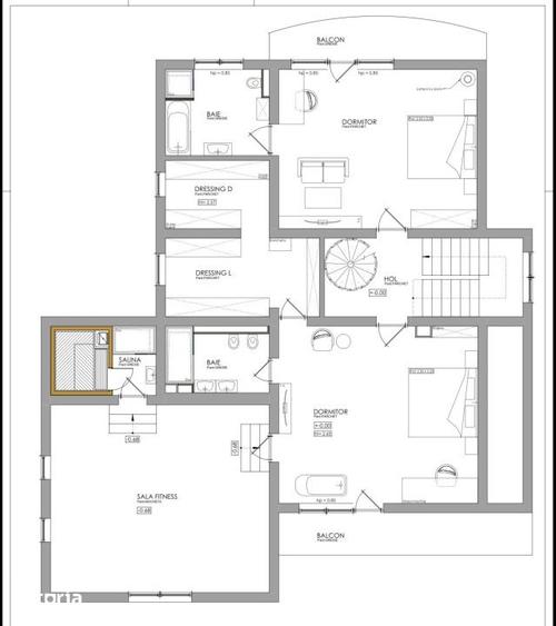Casă cu 10 camere decomandat cu Teren 9500 Mp în Central