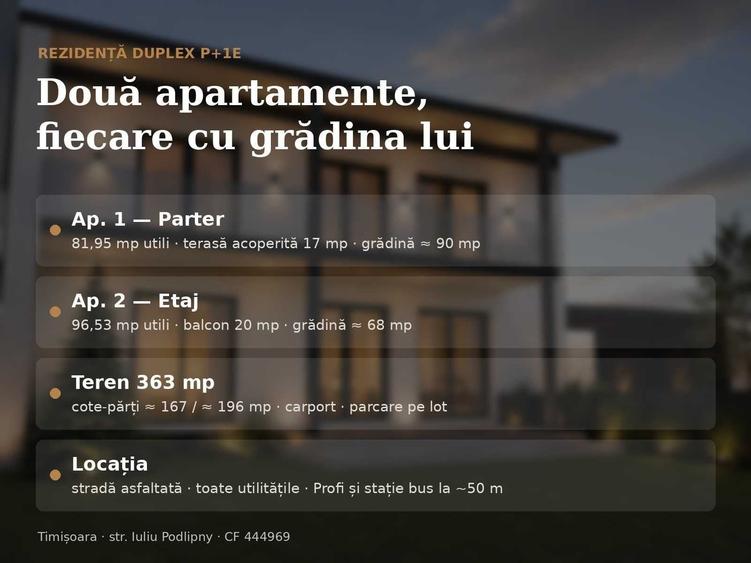 Apartament cu 3 camere decomandat în Rudicica