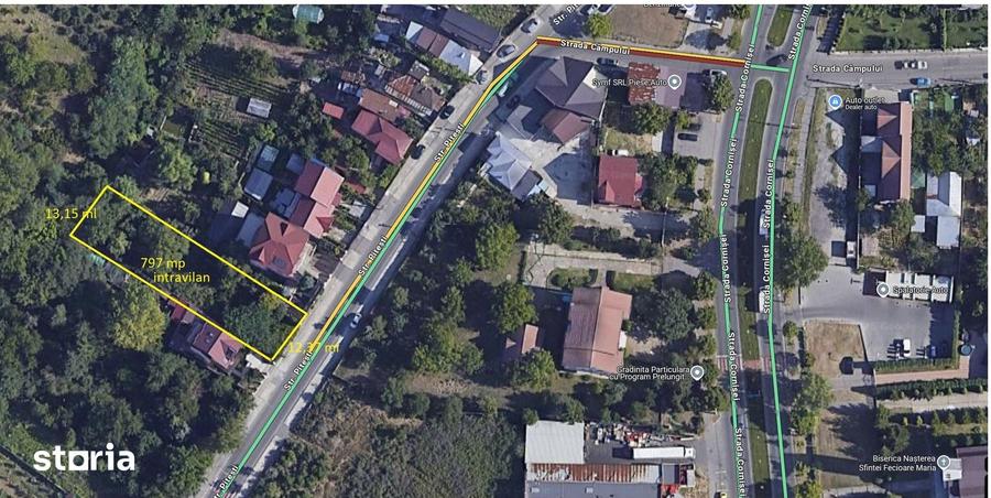 Teren de 797 mp, în Central
