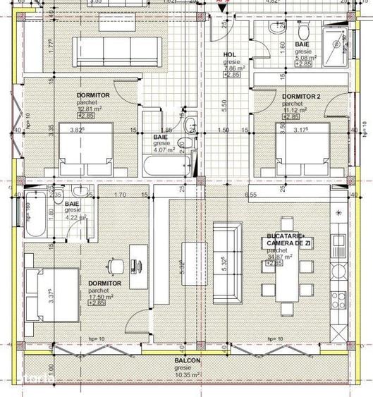 Apartament cu 3 camere în Independenței