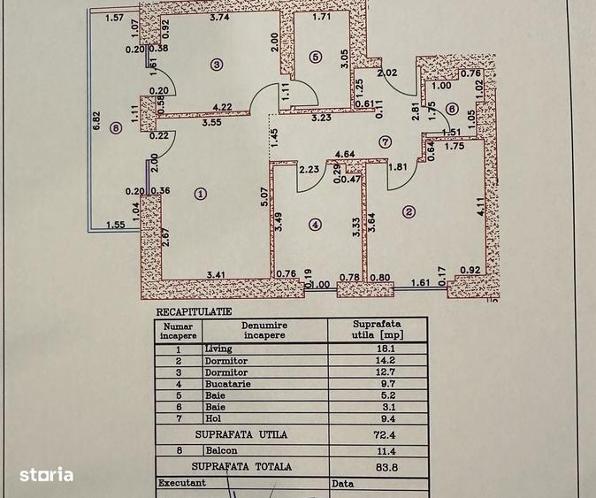 Cortina North | 3 Camere Premium | 83mp | Parcare Subterana | 0% Comis - 16