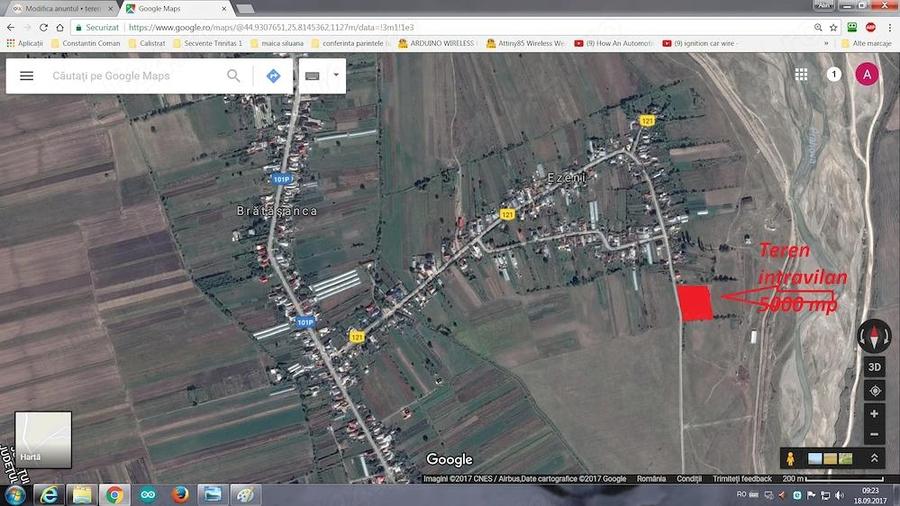 Teren de 5000 mp, în Ezeni